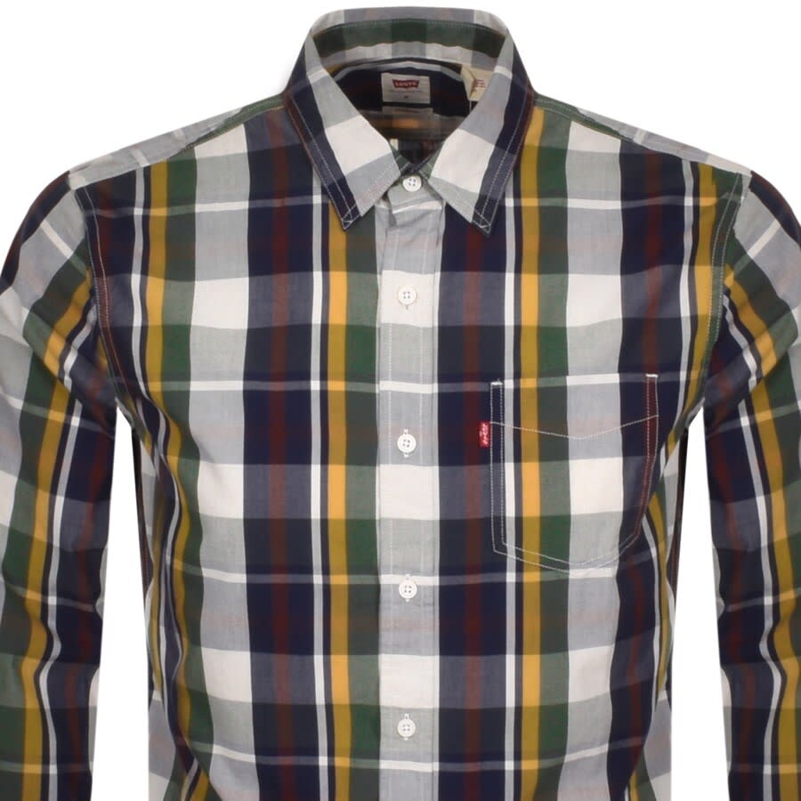 Alternative Image for ProductLevis Check Pocket Long Sleeve Shirt Navy2