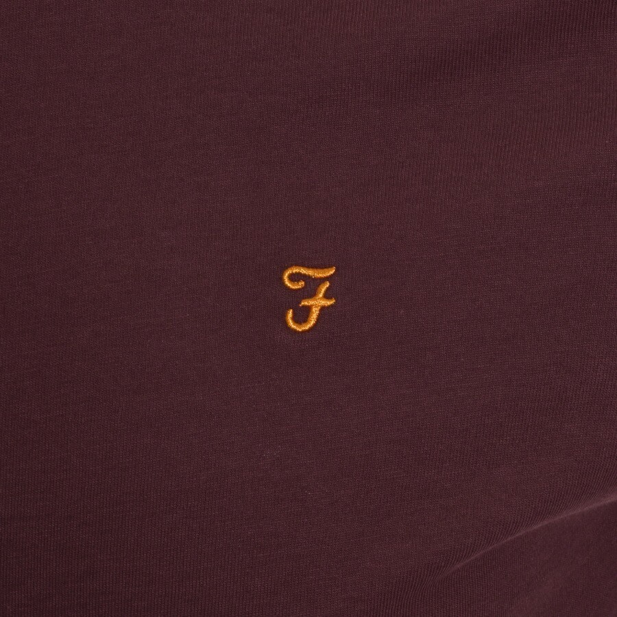 Alternative Image for ProductFarah Vintage Groves Ringer T Shirt Red3