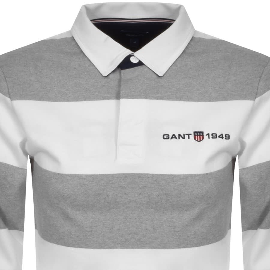 Alternative Image for ProductGant Retro Shield Rugger Polo Sweatshirt Grey2
