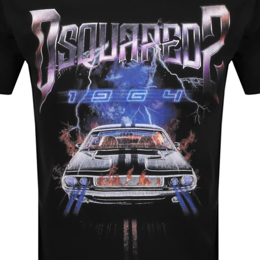 Alternative Image for ProductDSQUARED2 Muscle Car Print T Shirt Black3