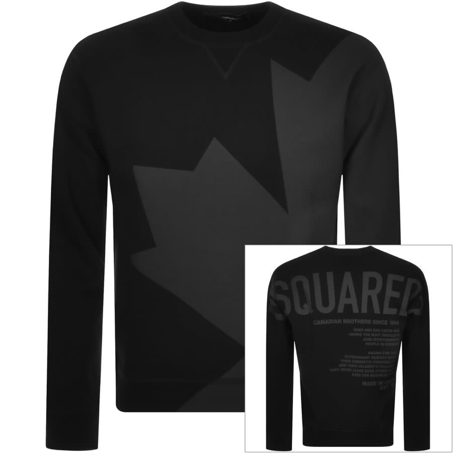 Alternative Image for ProductDSQUARED2 Megaleaf Cool Sweatshirt Black1