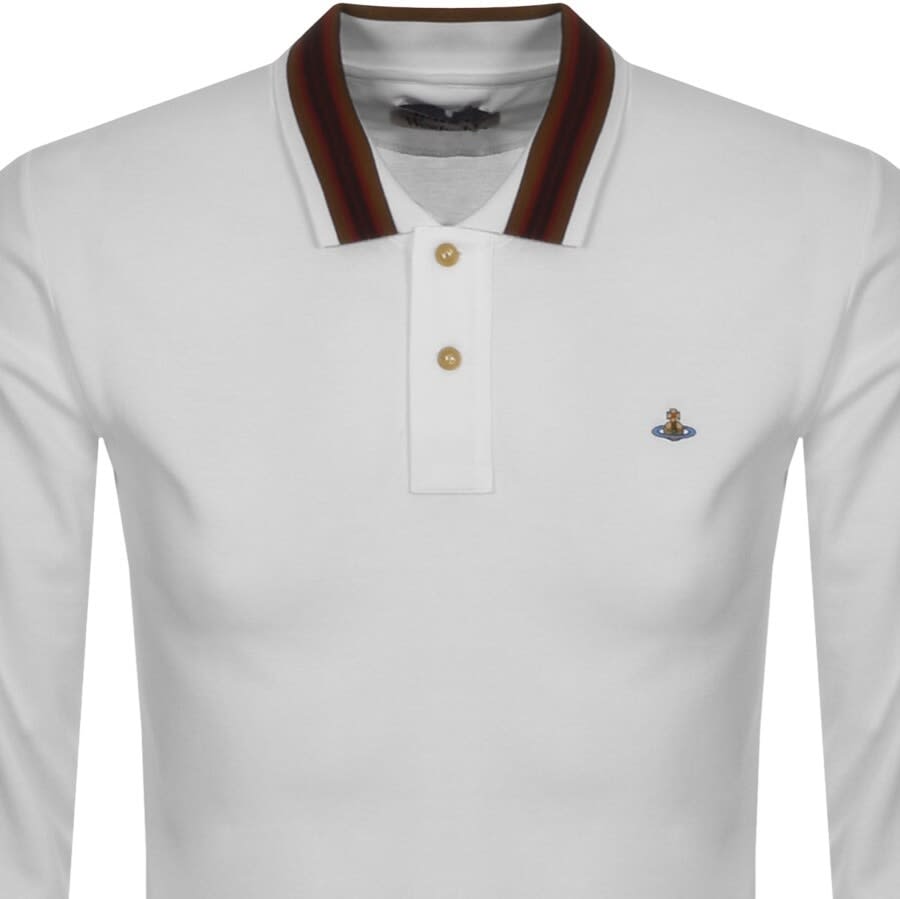 Alternative Image for ProductVivienne Westwood Long Sleeved Polo T Shirt White2