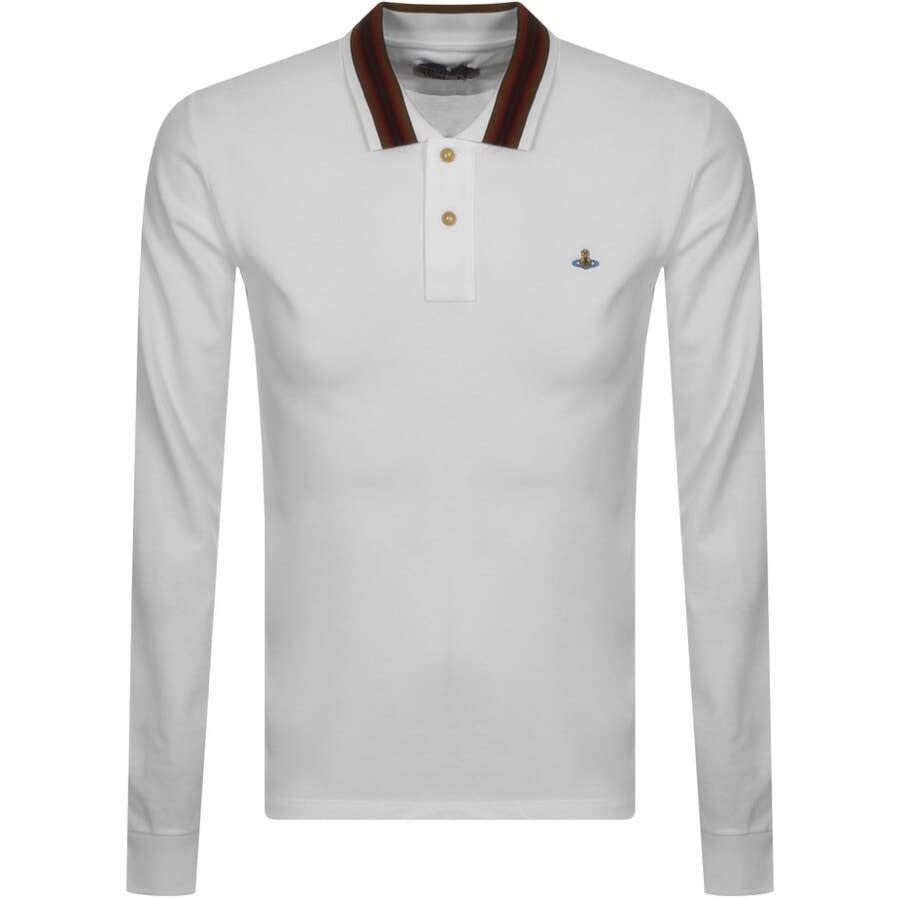 Alternative Image for ProductVivienne Westwood Long Sleeved Polo T Shirt White1