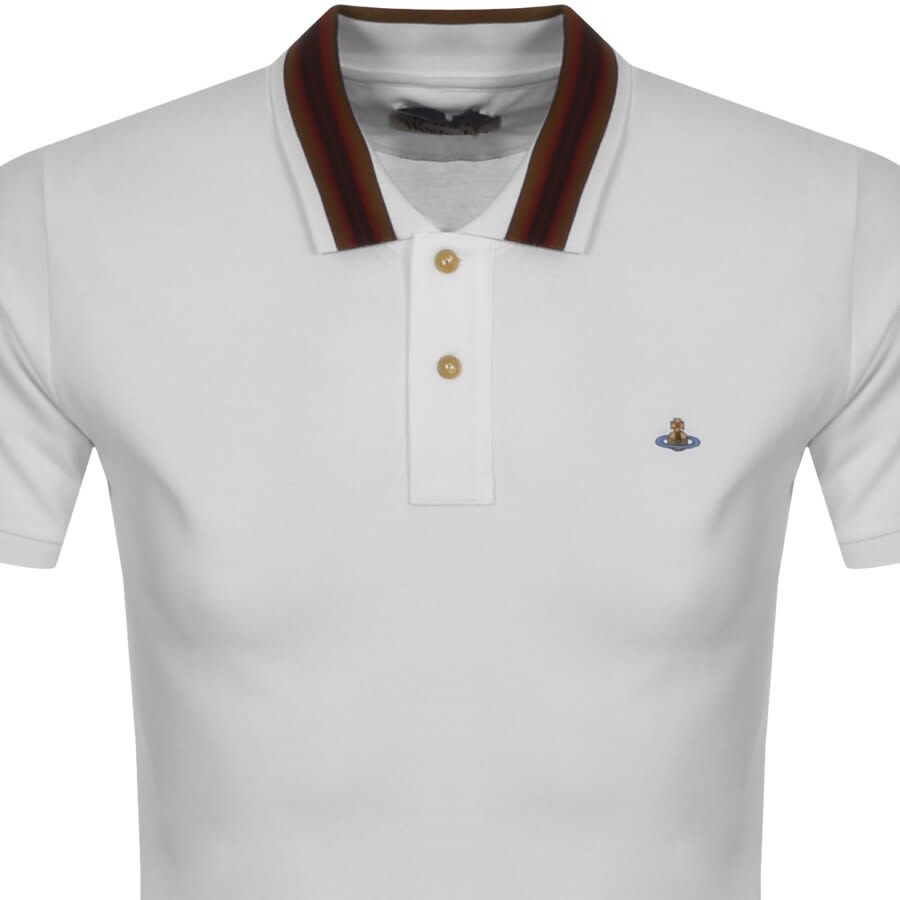 Alternative Image for ProductVivienne Westwood Stripe Collar Polo T Shirt White2