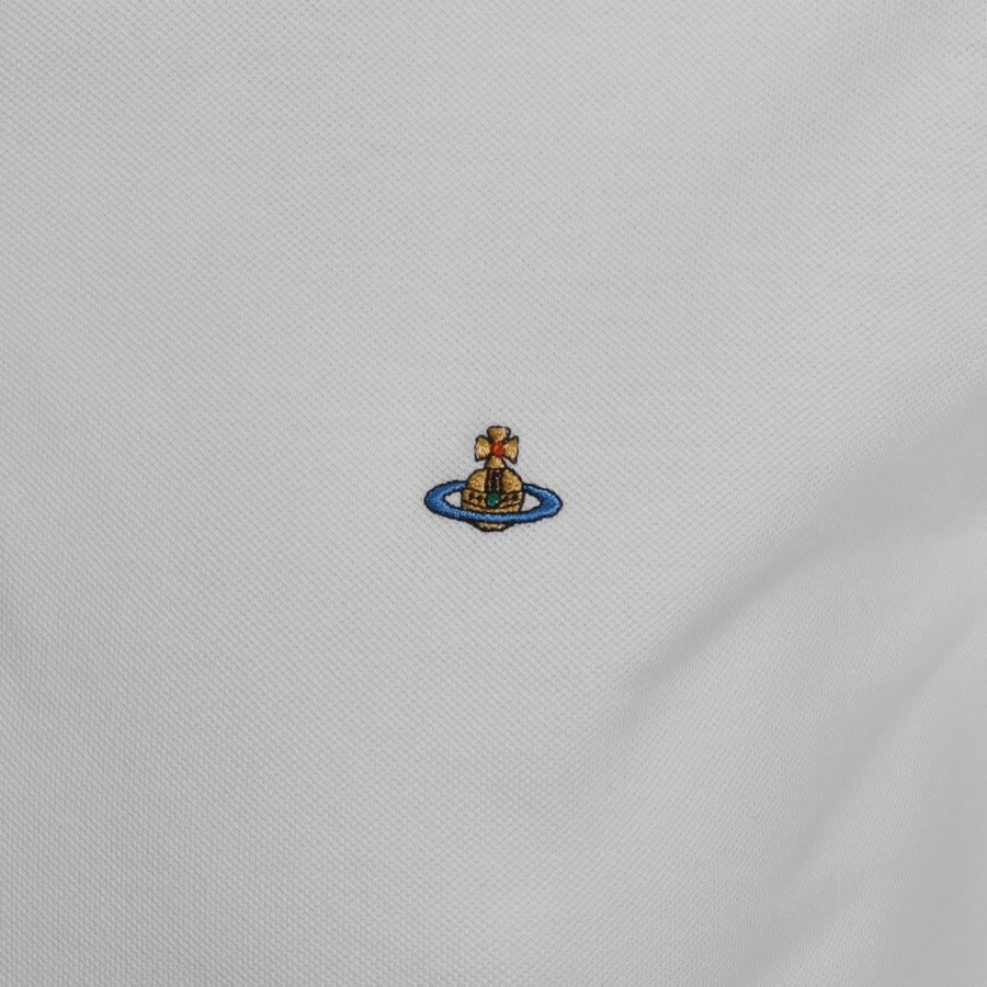 Alternative Image for ProductVivienne Westwood Stripe Collar Polo T Shirt White3