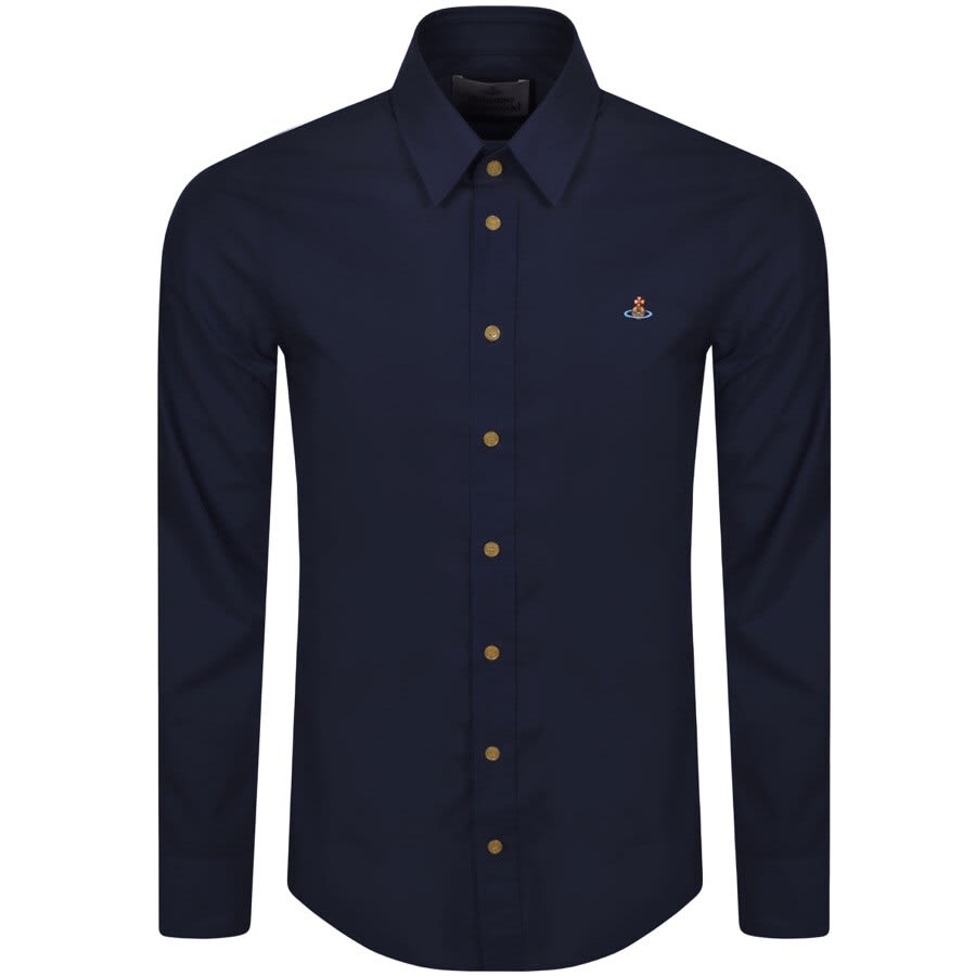 Alternative Image for ProductVivienne Westwood Slim Long Sleeved Shirt Navy1