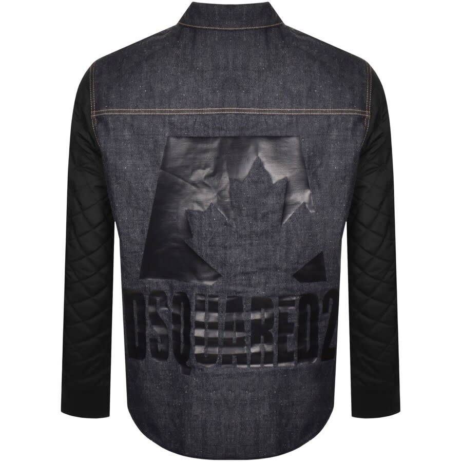 Alternative Image for ProductDSQUARED2 Denim Check Logo Jacket Blue3