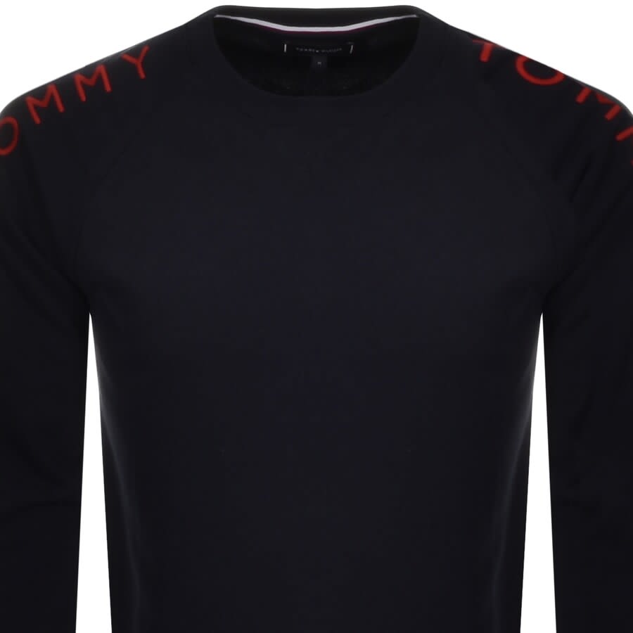 Alternative Image for ProductTommy Hilfiger Crew Neck Logo Sweatshirt Navy2