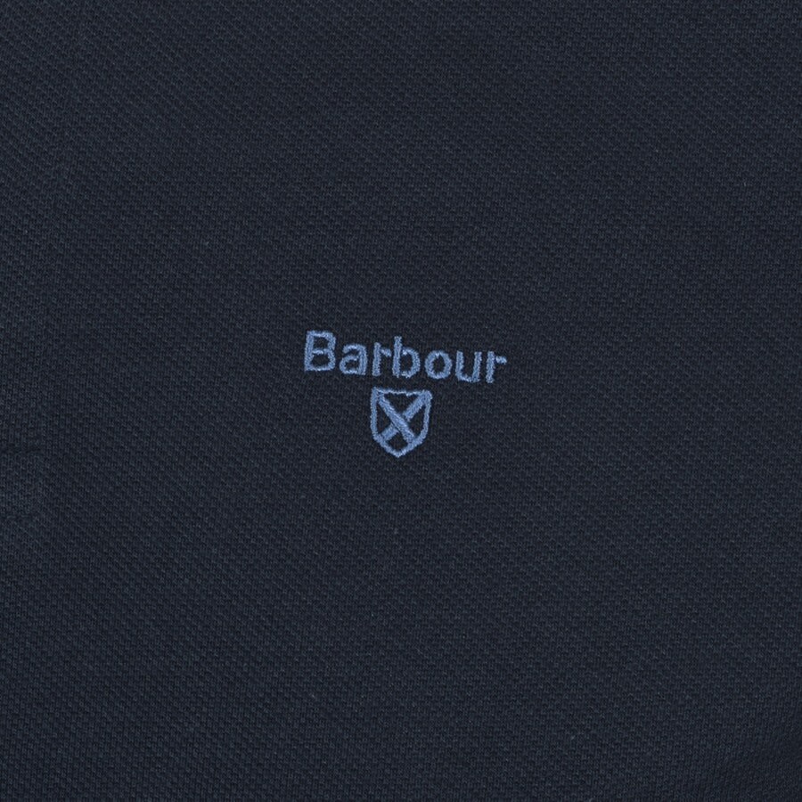 Alternative Image for ProductBarbour Pique Polo T Shirt Navy3