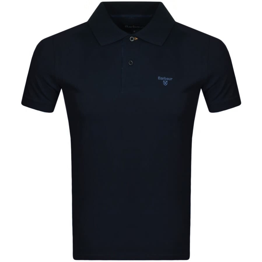 Alternative Image for ProductBarbour Pique Polo T Shirt Navy1