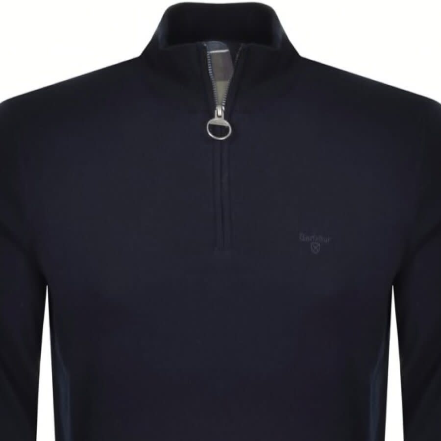 Alternative Image for ProductBarbour Half Zip Knit Jumper Navy2