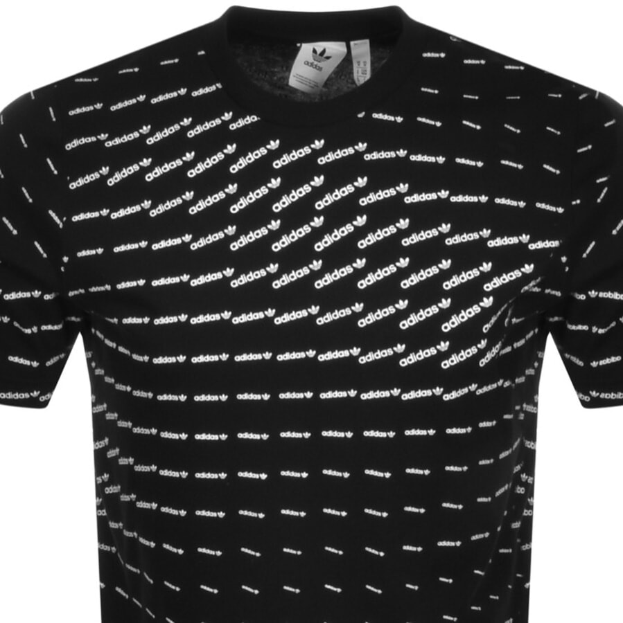 Alternative Image for Productadidas Originals Monogram T Shirt Black2