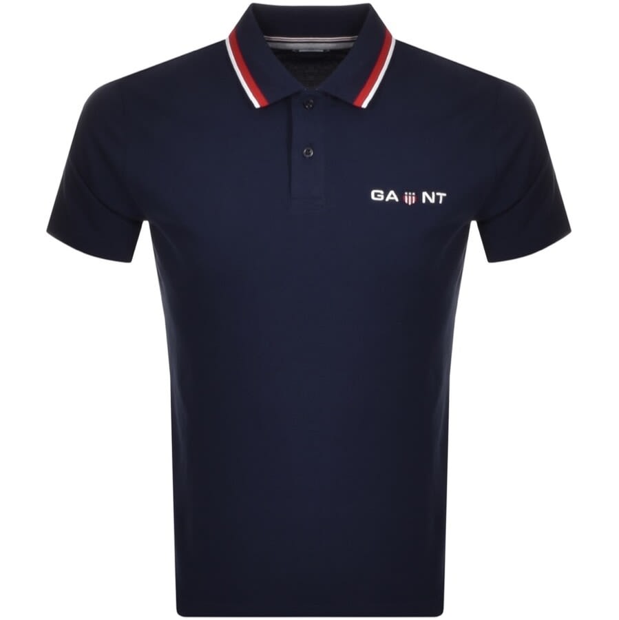 Alternative Image for ProductGant Retro Shield Rugger Polo T Shirt Navy1