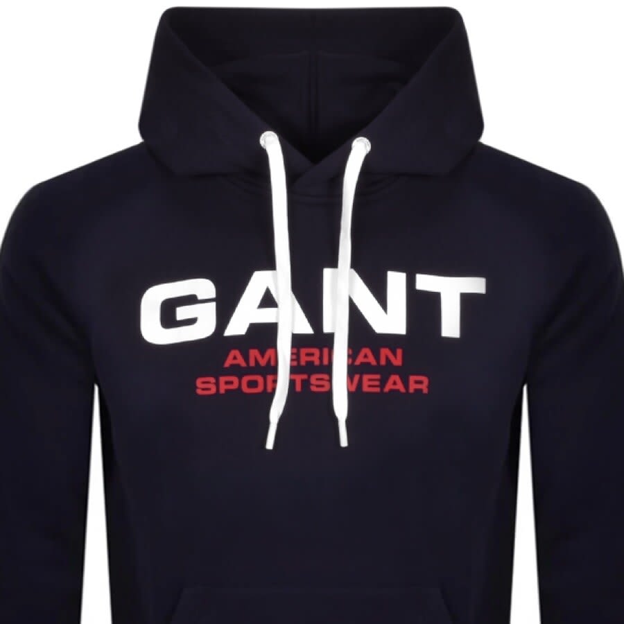 Alternative Image for ProductGant Retro Shield Hoodie Navy2