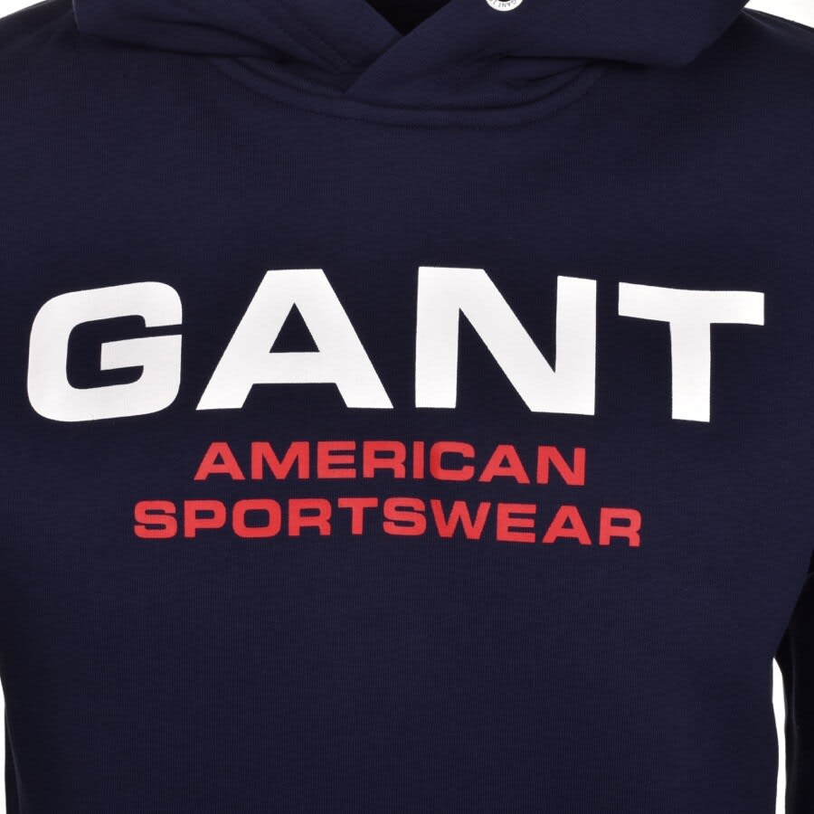 Alternative Image for ProductGant Retro Shield Hoodie Navy3