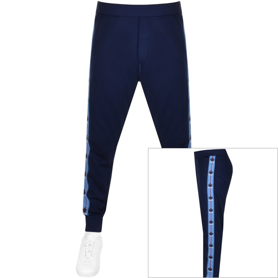 Alternative Image for ProductDSQUARED2 Leaf Taped Joggers Navy1
