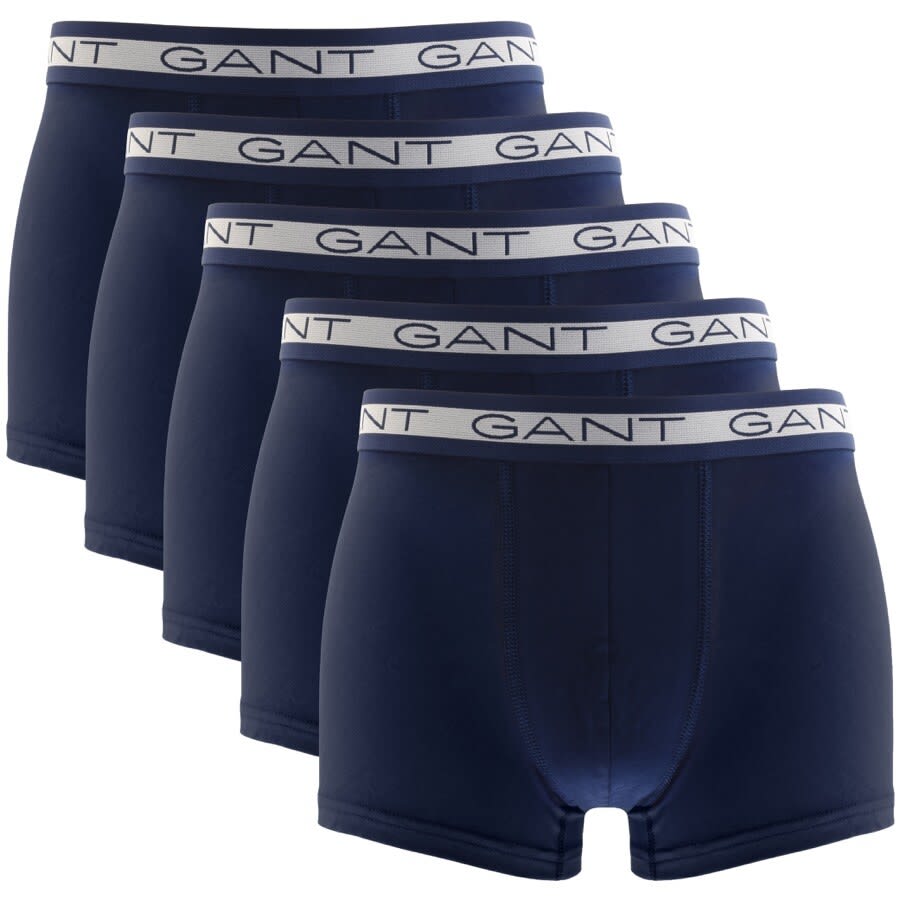 Alternative Image for ProductGant Five Pack Stretch Boxer Trunks Navy1