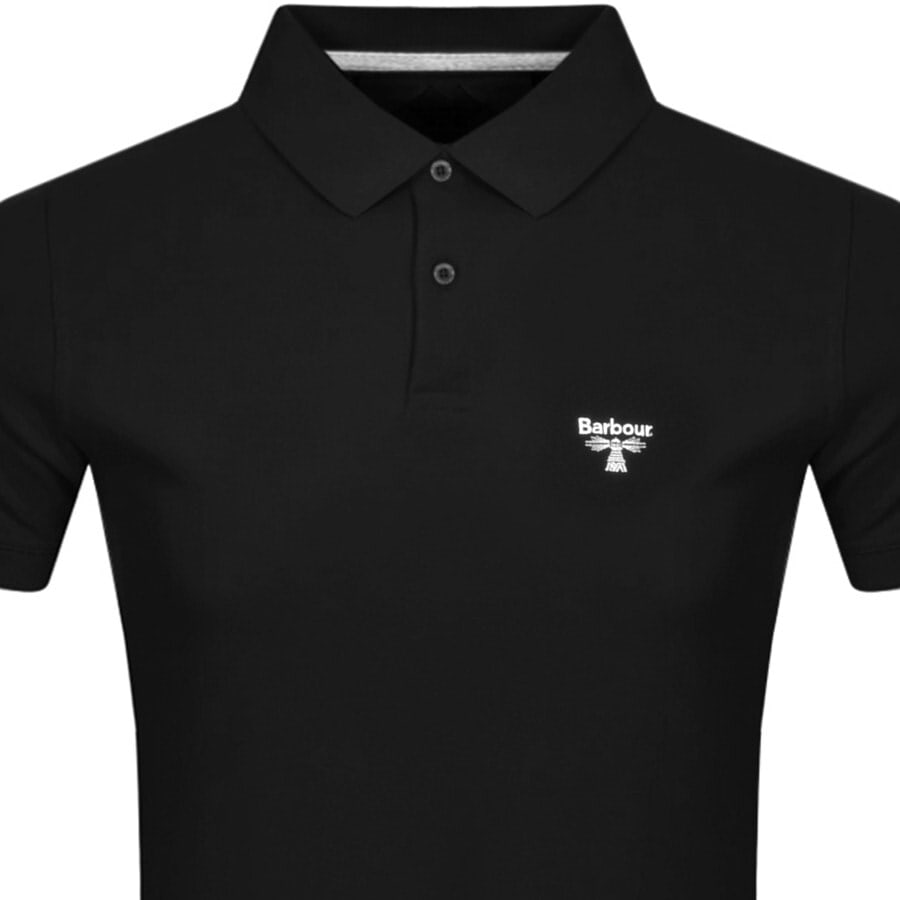 Alternative Image for ProductBarbour Beacon Short Sleeved Polo T Shirt Black2