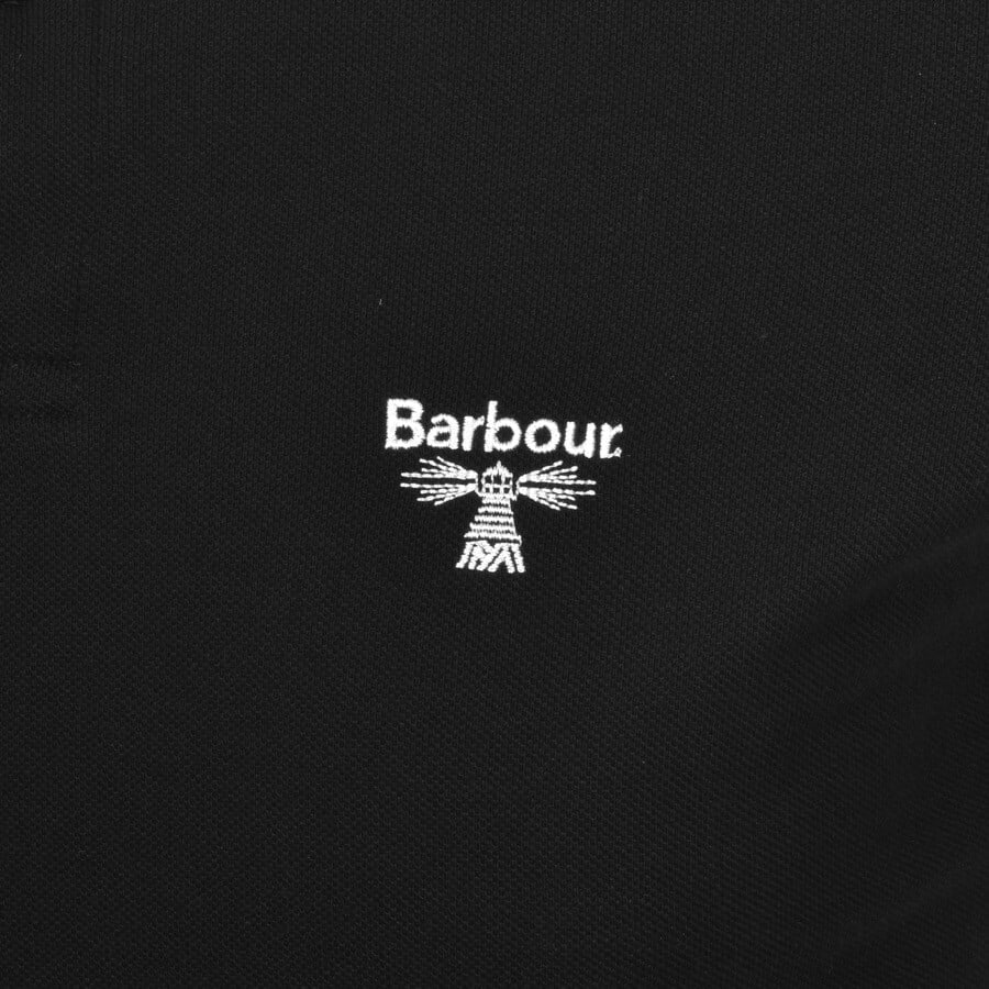Alternative Image for ProductBarbour Beacon Short Sleeved Polo T Shirt Black3