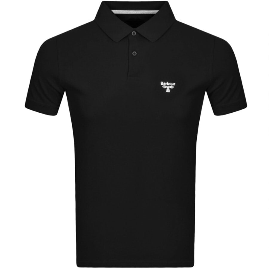Alternative Image for ProductBarbour Beacon Short Sleeved Polo T Shirt Black1