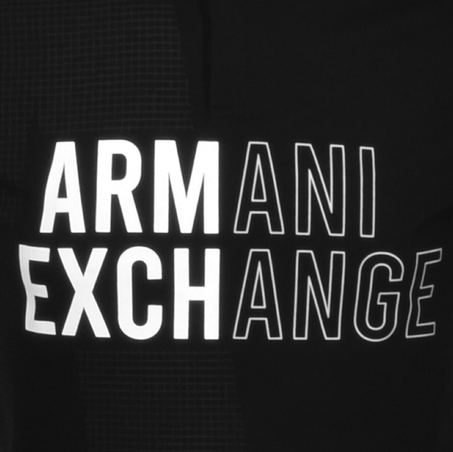 Alternative Image for ProductArmani Exchange Logo Polo T Shirt Black3