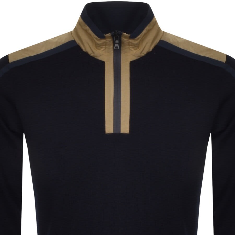 Alternative Image for ProductPaul And Shark Half Zip Knit Jumper Navy2
