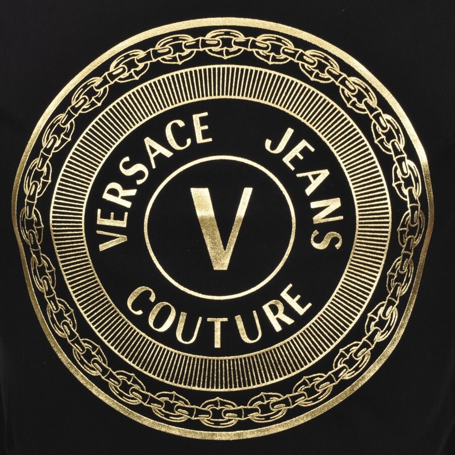 Alternative Image for ProductVersace Jeans Couture Foil Logo T Shirt Black3