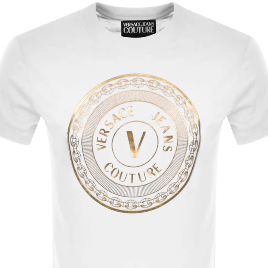 Alternative Image for ProductVersace Jeans Couture Foil Logo T Shirt White2