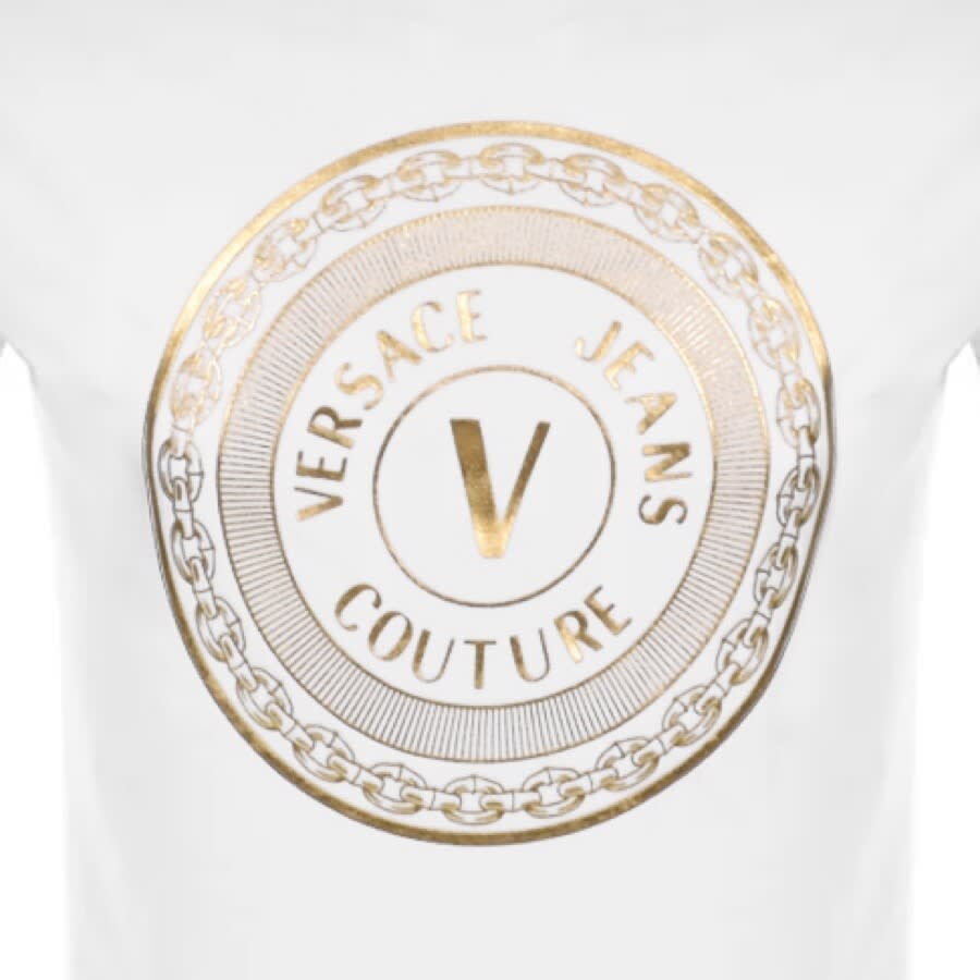 Alternative Image for ProductVersace Jeans Couture Foil Logo T Shirt White3