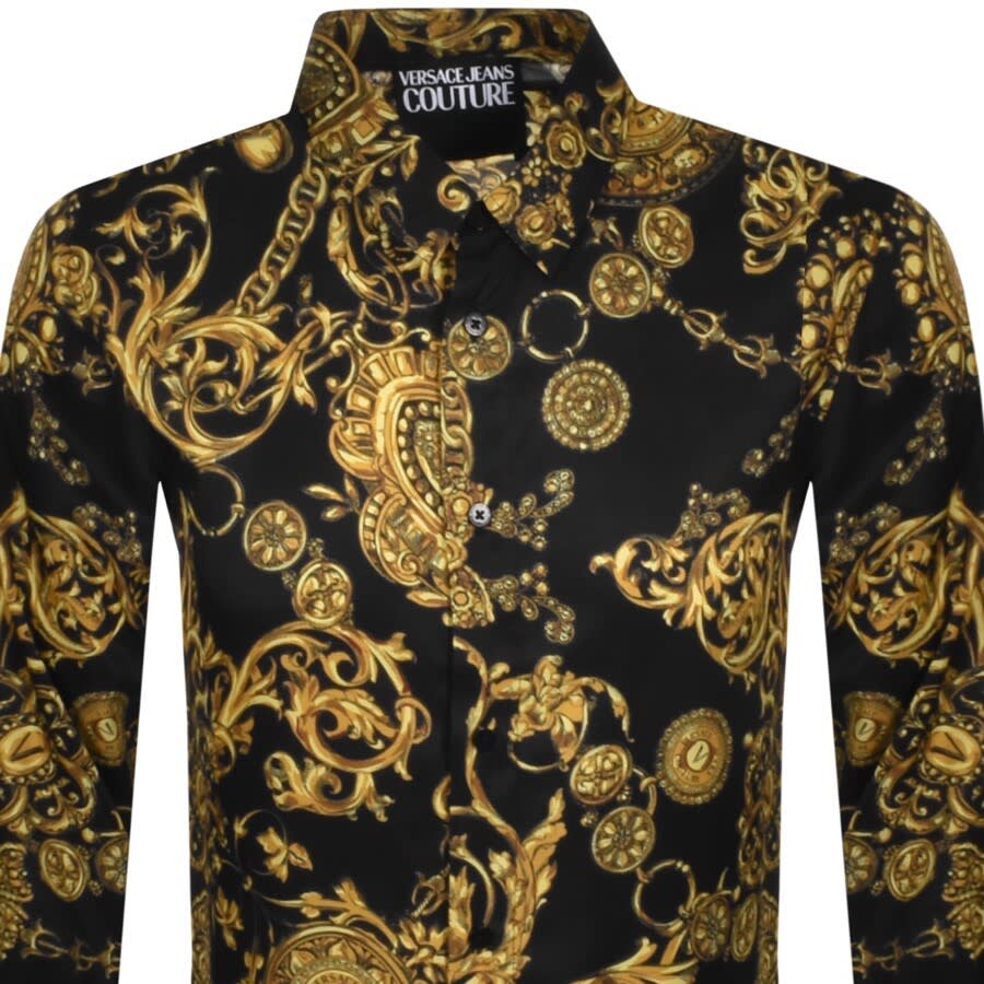 versace black dress shirt