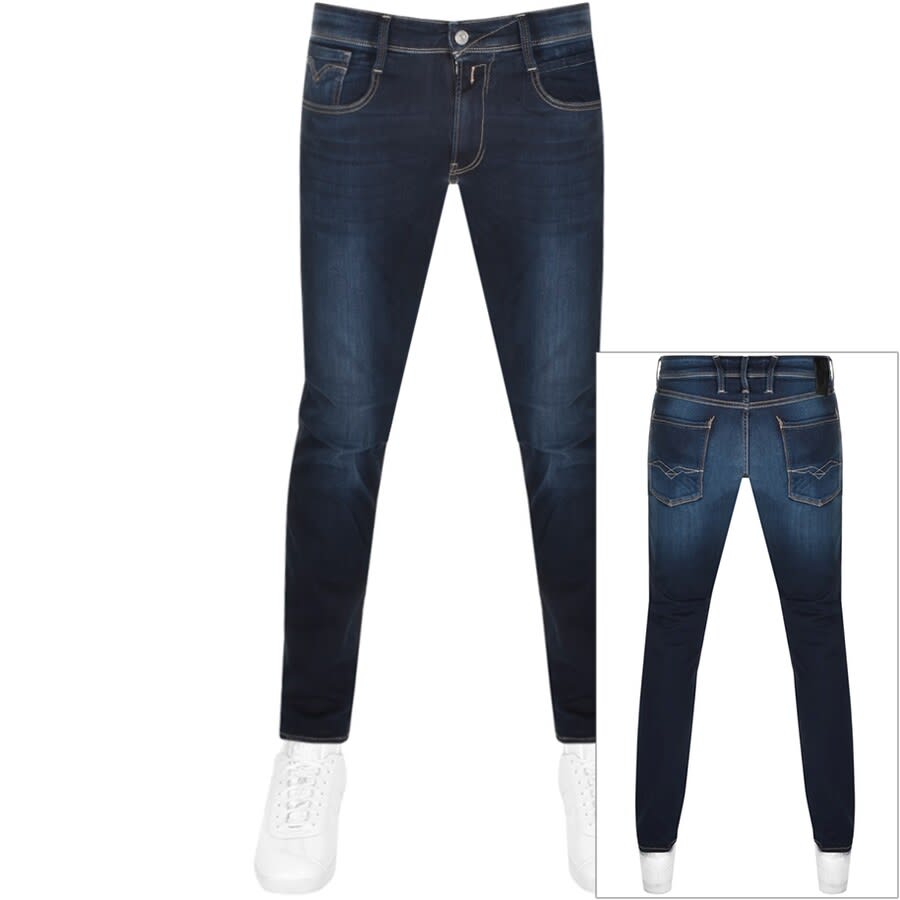 Alternative Image for ProductReplay Slim Fit Anbass Jeans Blue1