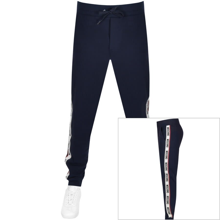 Alternative Image for ProductMoschino Logo Jogging Bottoms Navy1