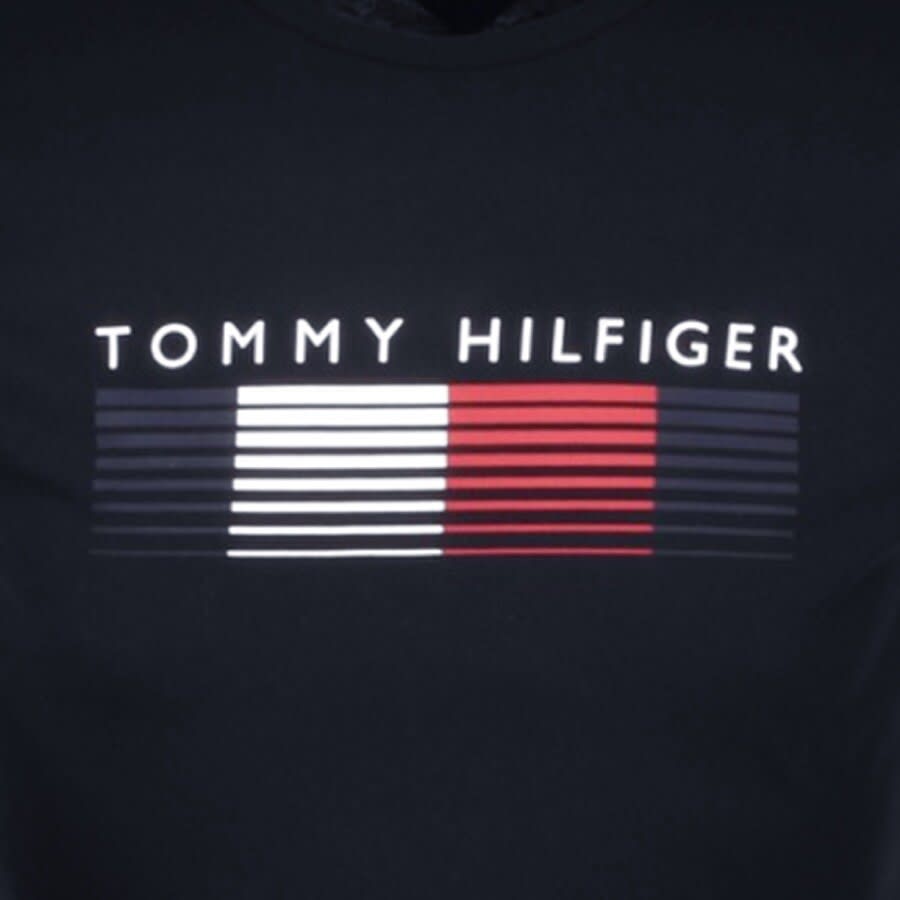 Alternative Image for ProductTommy Hilfiger Fade Logo T Shirt Navy3