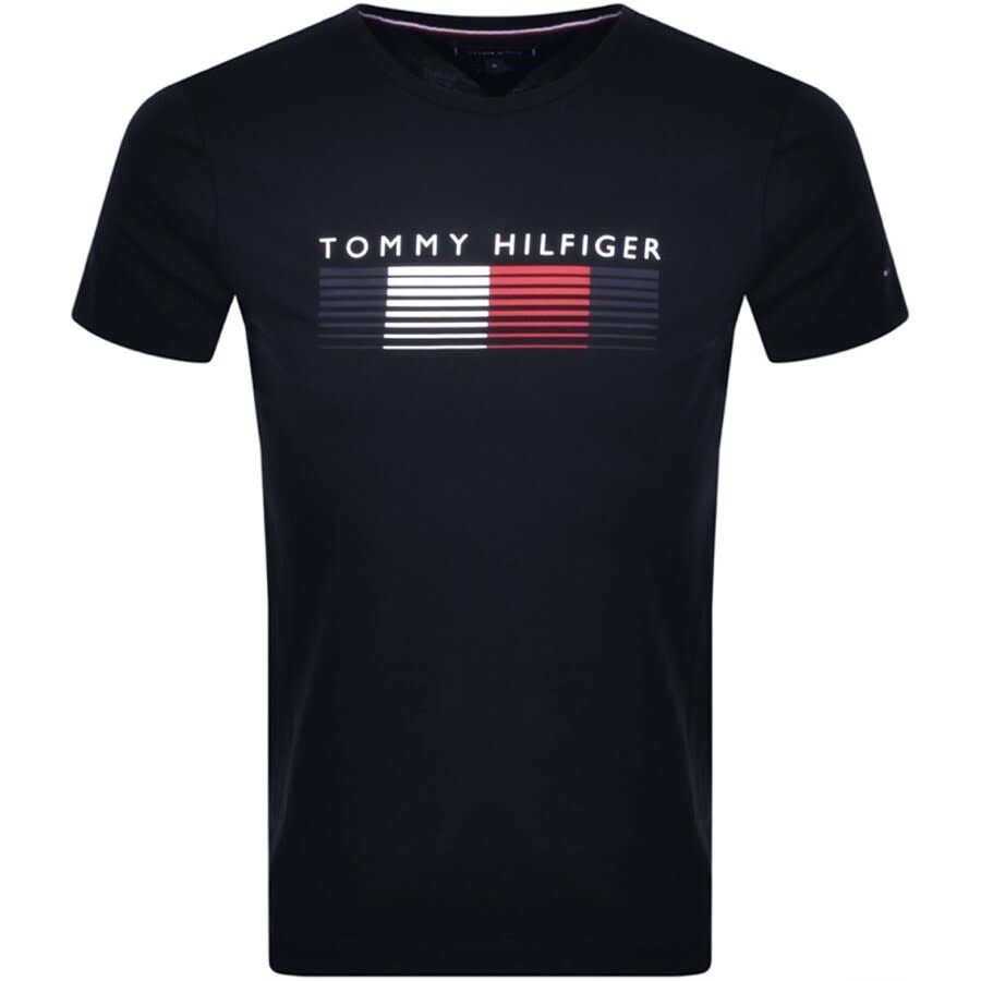 Alternative Image for ProductTommy Hilfiger Fade Logo T Shirt Navy1
