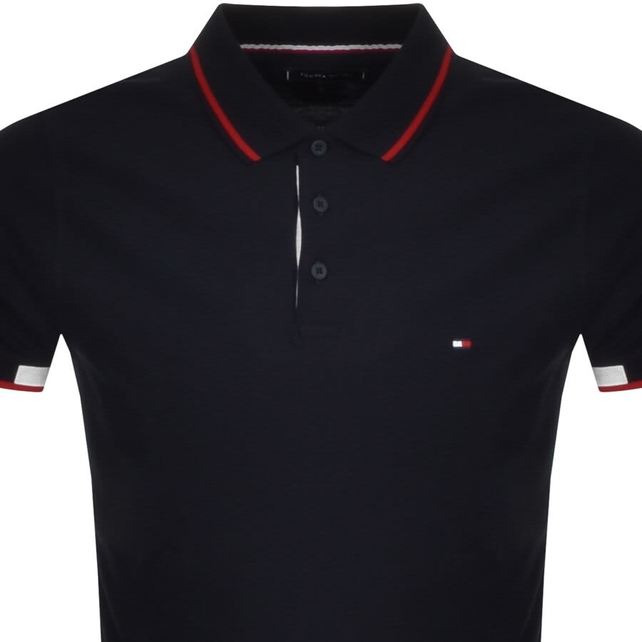 Alternative Image for ProductTommy Hilfiger Slim Fit Polo T Shirt Navy2