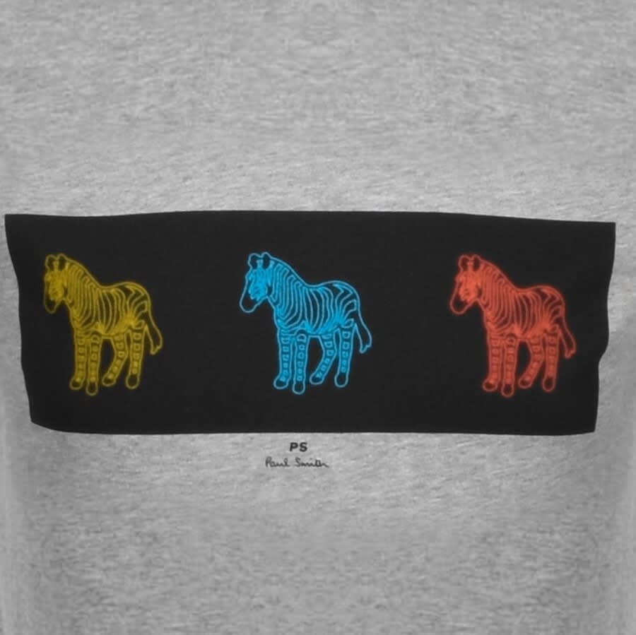 Alternative Image for ProductPS By Paul Smith Zebras T Shirt Grey3