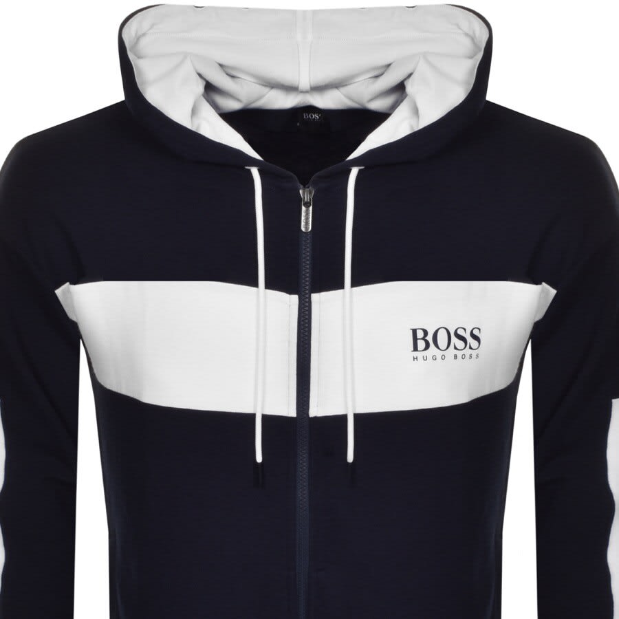 Alternative Image for ProductBOSS Bodywear Lounge Full Zip Hoodie Navy2