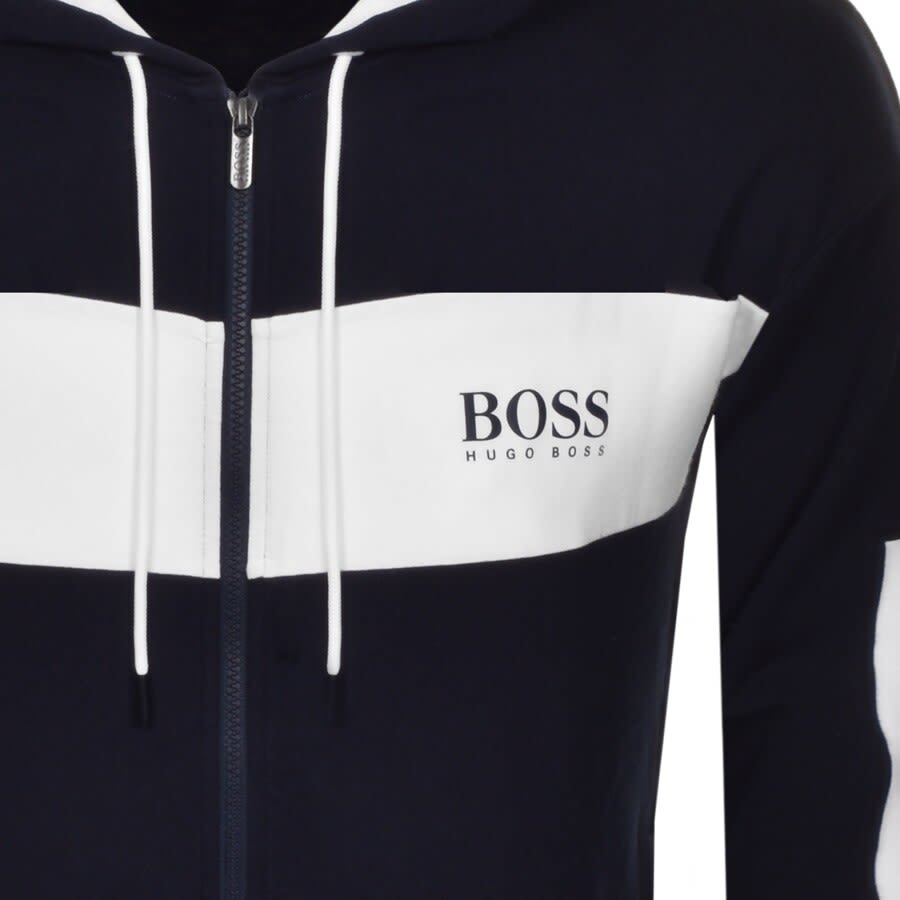 Alternative Image for ProductBOSS Bodywear Lounge Full Zip Hoodie Navy3