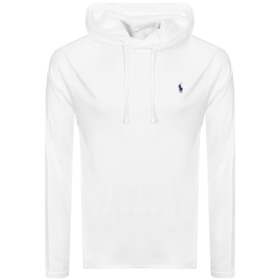 Alternative Image for ProductRalph Lauren Long Sleeved Hooded T Shirt White1