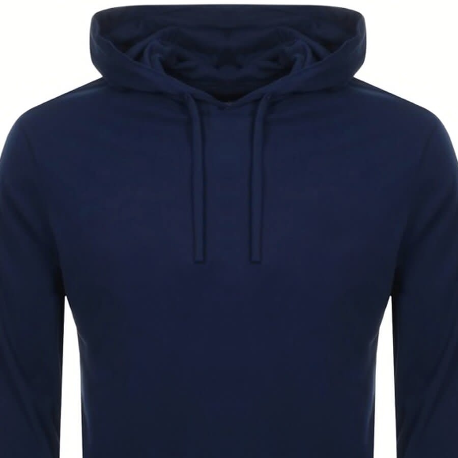 Alternative Image for ProductRalph Lauren Long Sleeved Hooded T Shirt Navy2