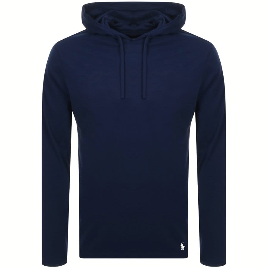 Alternative Image for ProductRalph Lauren Long Sleeved Hooded T Shirt Navy1