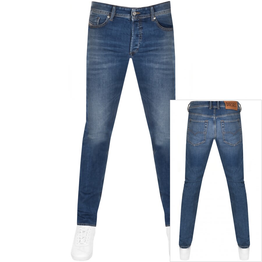 Alternative Image for ProductDiesel Sleenker Skinny Fit Jeans Blue1