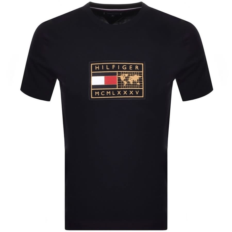 Alternative Image for ProductTommy Hilfiger Icon Earth Logo T Shirt Navy1