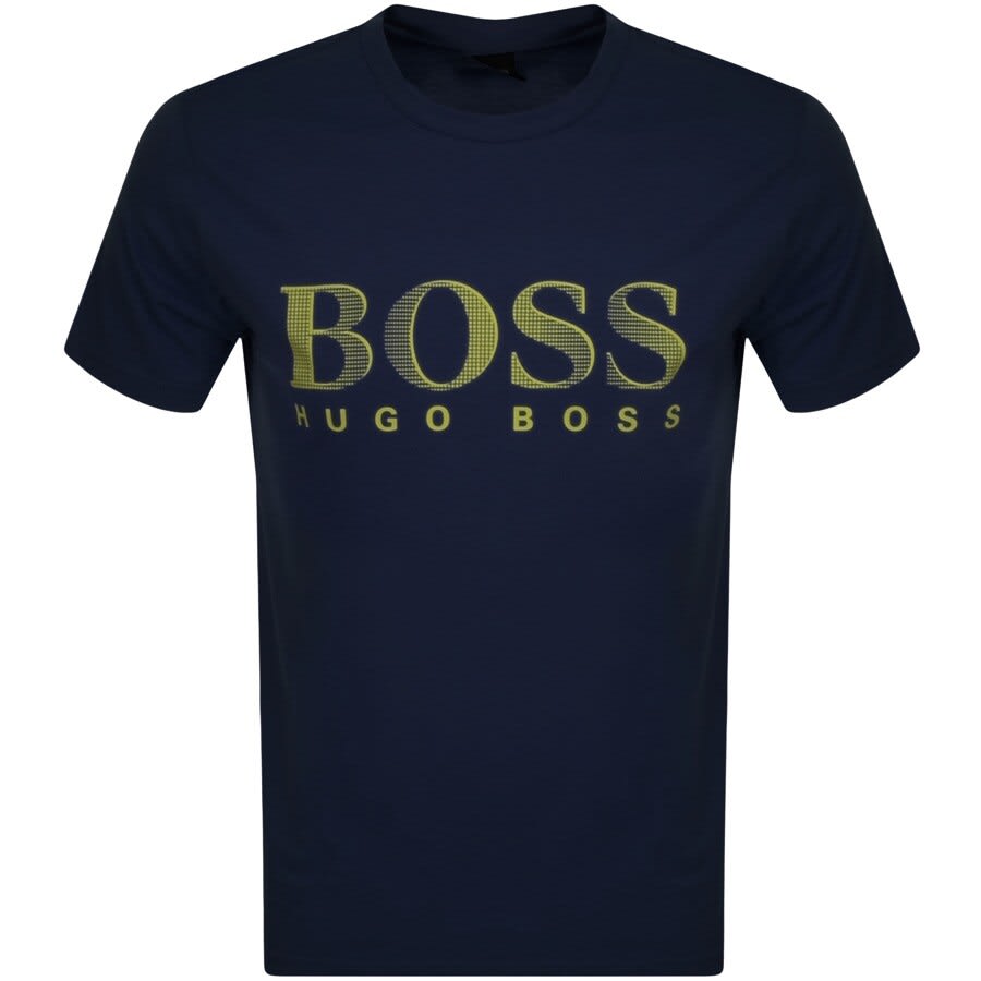 Alternative Image for ProductBOSS UV Protection Logo T Shirt Navy1