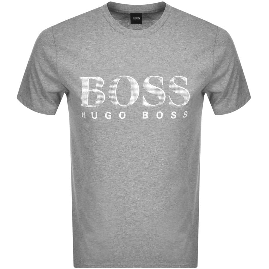 Alternative Image for ProductBOSS UV Protection Logo T Shirt Grey1