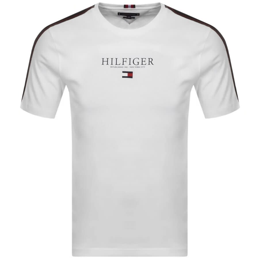 Alternative Image for ProductTommy Hilfiger Icon Flag Logo T Shirt White1