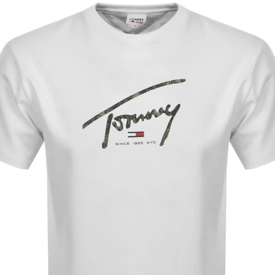 Alternative Image for ProductTommy Jeans Handwritten Logo T Shirt White2