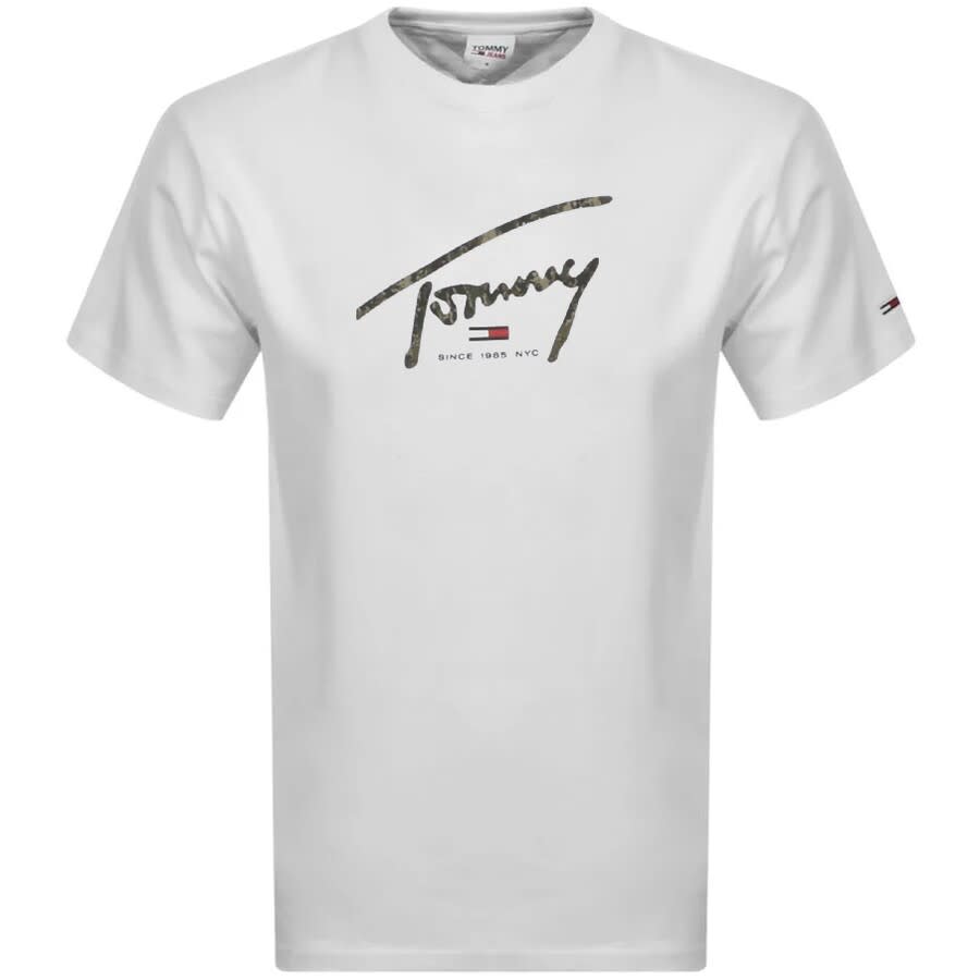 Alternative Image for ProductTommy Jeans Handwritten Logo T Shirt White1