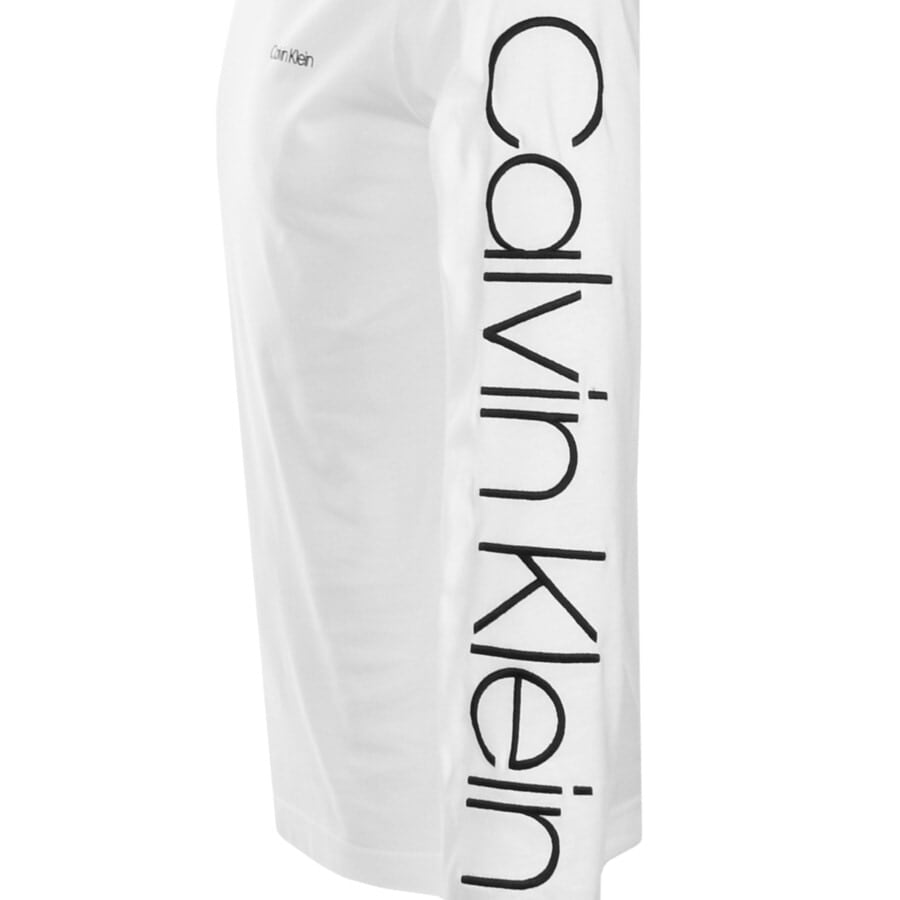 Alternative Image for ProductCalvin Klein Long Sleeve Logo T Shirt White3