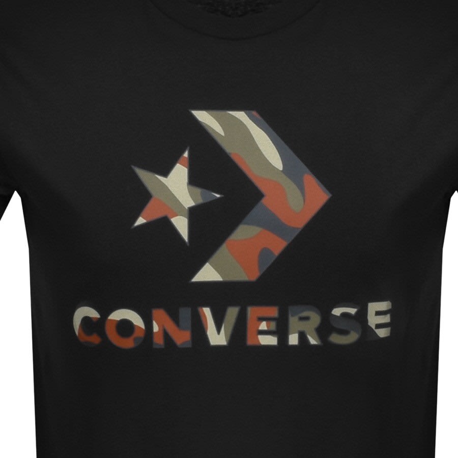 Alternative Image for ProductConverse Star Chevron Camouflage Logo T Shirt Blac3